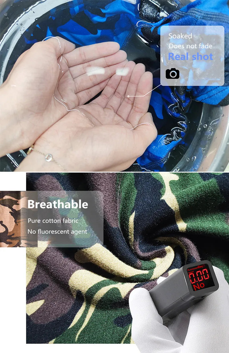 4pcs/Lot mens boxers Camo Men's boxer briefs Cotton Modal Camouflage Underpants Man Classic sexy underwear for men