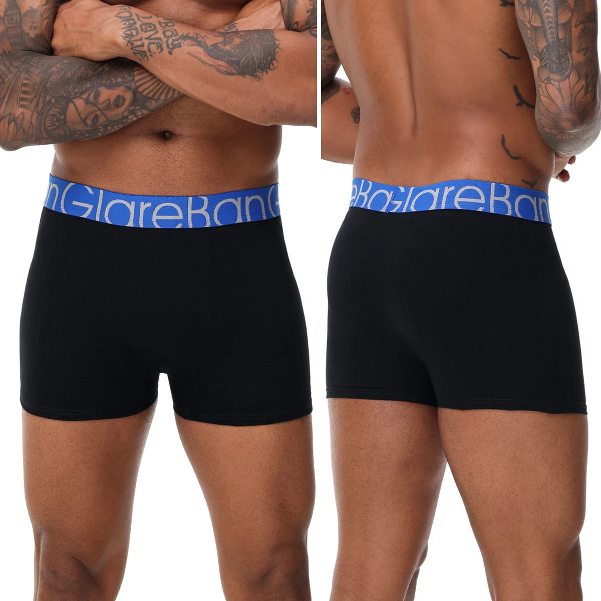 6pcs pack Black Cotton Boxer Shorts Men Underwear Soft Male Underpants for Men Homme comfortable Boxershorts Slips Panties